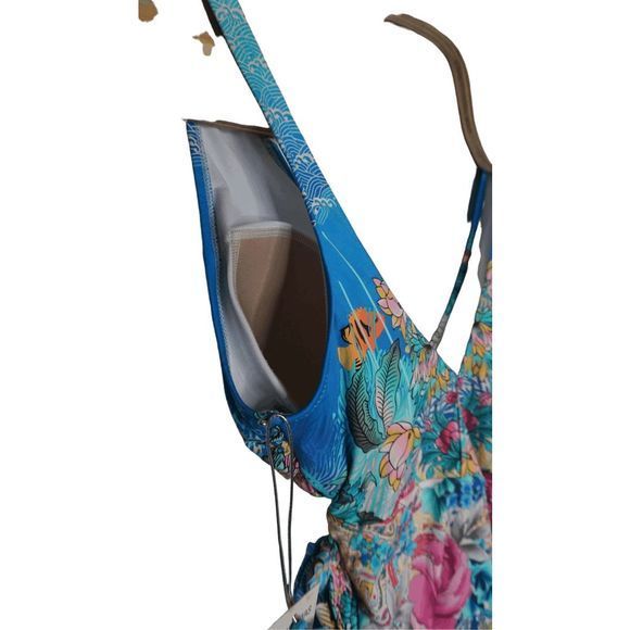 $198 NWOT Johnny Was‎ Women's Mixi One Piece Swimsuit 2XL OL64090723 - Picture 3 of 6